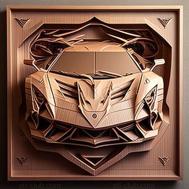 3D мадэль Lamborghini Veneno (STL)